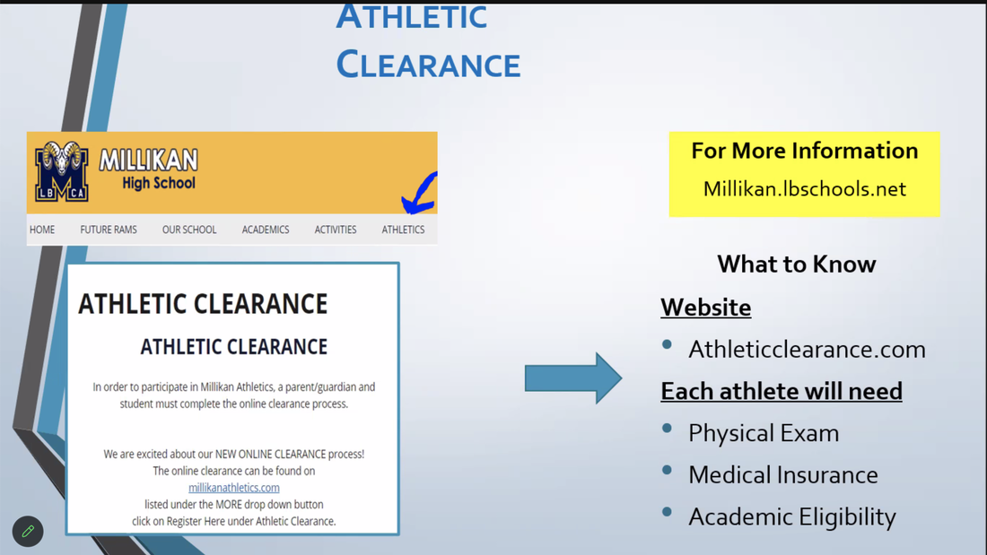 Athletic Clearance - MILLIKAN HIGH SCHOOL RUNNING RAMS